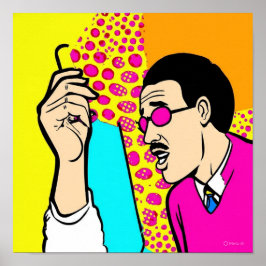 Poster Pizza Portrait