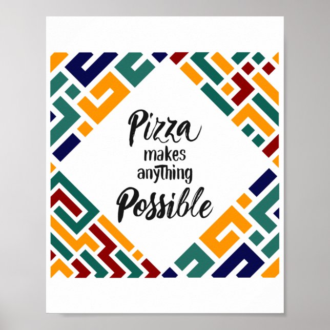 Poster Pizza torna tudo possível (Frente)
