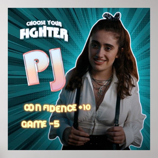 Poster PJ | Caráter de filme de fundo | Gay sem talento | (Frente)