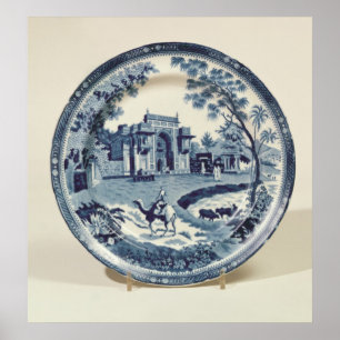 Pôster Placa azul e branca de Spode, c.1815