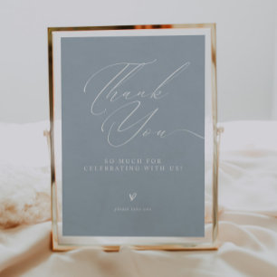 Poster Placa de Agradecimento e Presentes de Casamento Mi
