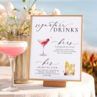 Placa de Bebidas com Selo de Minimalismo Moderno E