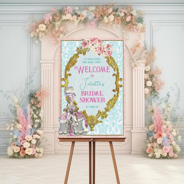 Poster Placa de Bem-Vindo Marie Antoinette (Criador carregado)