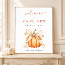Placa de Boas-Vindas ao Bebê Coquette Pumpkin no O