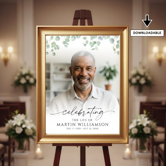 Poster Placa de Boas-Vindas Botânica de Fotos de Celebraç (Criador carregado)