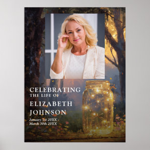 Poster Placa de Boas-Vindas Celebração da Vida com Jarro