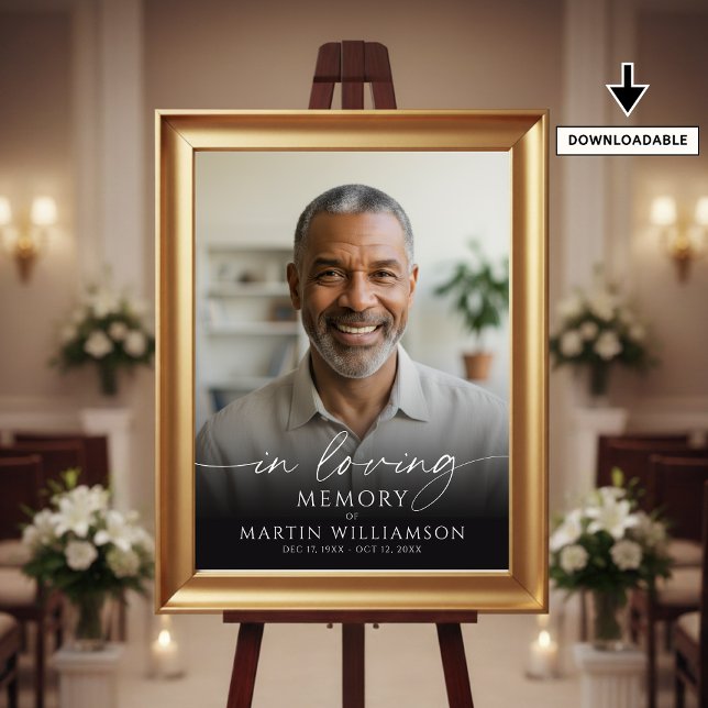 Poster Placa de Boas-Vindas com Roteiro de Foto Memorial  (Criador carregado)