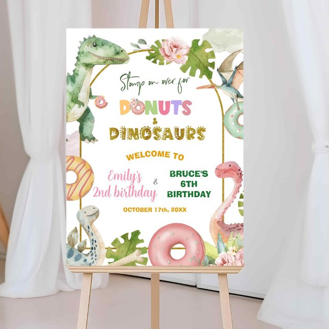 Poster Placa de Boas-Vindas Conjunto de Irmãos Donuts e D (Criador carregado)