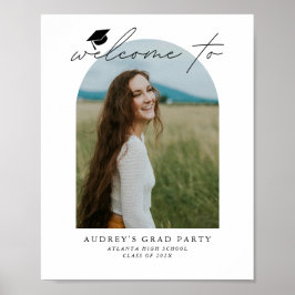 Poster Placa de Boas-Vindas da Festa de Formatura de Foto