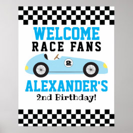 Poster Placa de Boas-Vindas de 2º Aniversário dos Meninos