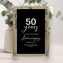 Placa de Boas-Vindas de Aniversário de Casamento