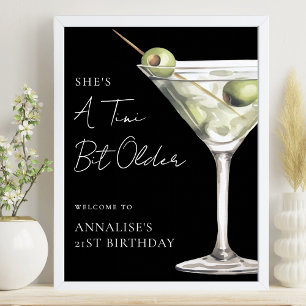 Poster Placa de Boas-Vindas de Aniversário Tini Bit Older