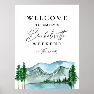 Poster Placa de Boas-Vindas de Fim de Semana de Despedida