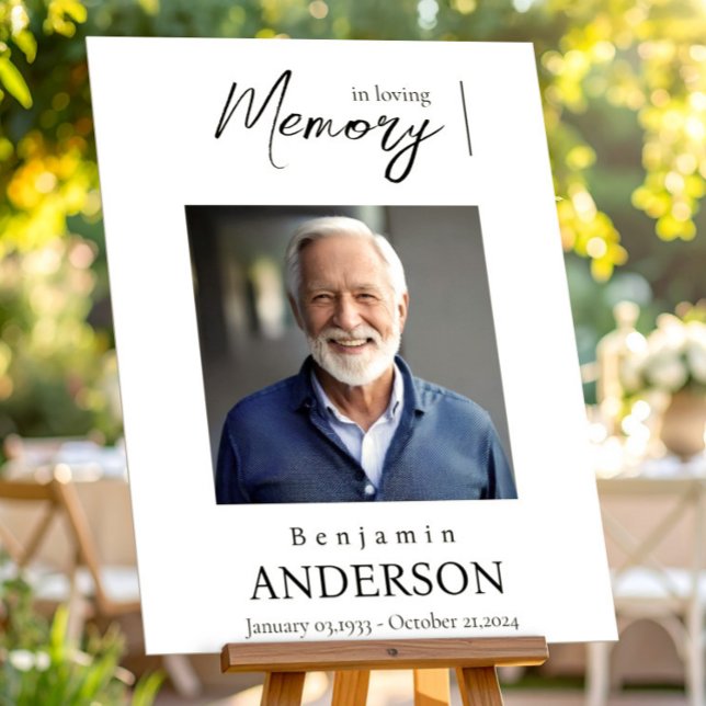 Poster Placa de Boas-Vindas de Memorial de Funeral Foto E (Criador carregado)