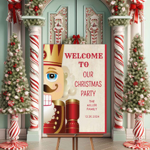 Poster Placa de Boas-Vindas de Natal do Quebra-Nozes