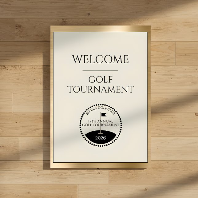 Poster Placa de Boas-Vindas do Nome do Torneio do Clube d (Criador carregado)