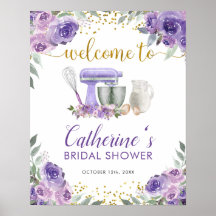 Placa de Boas-Vindas na Cozinha Estoque Roxo