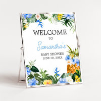 Placa de Boas-Vindas para Chá de Bebê do Abacaxi A