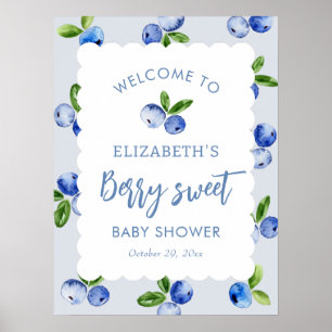 Poster Placa de Boas-Vindas para Chá de Bebê Menino Doce