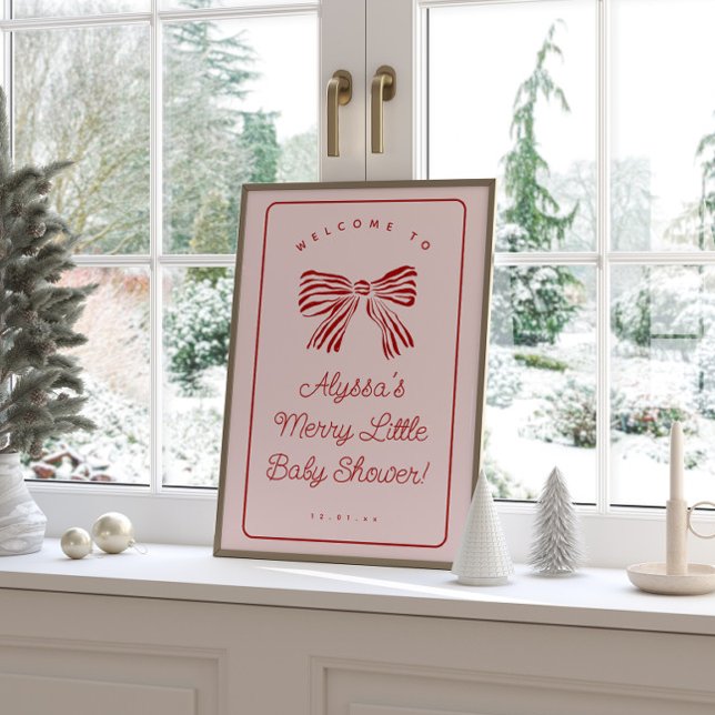 Poster Placa de Boas-Vindas para Chá de Bebê Merry Little (Criador carregado)