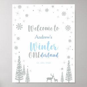 Poster Placa de Boas-Vindas para Festa de Aniversário de