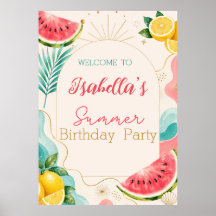 Placa de Boas-Vindas para Festa de Aniversário de