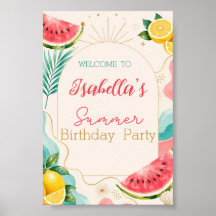 Placa de Boas-Vindas para Festa de Aniversário de