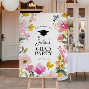 Poster Placa de Boas-Vindas para Festa de Formatura com F