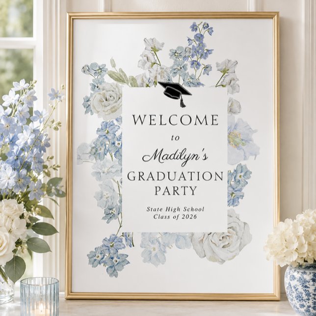 Poster Placa de Boas-Vindas para Festa de Formatura com F (Criador carregado)
