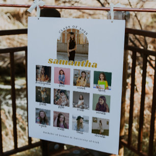 Poster Placa de Boas-Vindas para Festa de Formatura de Es