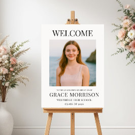 Poster Placa de Boas-Vindas para Foto de Formatura Modern