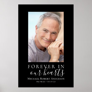 Poster Placa de Boas-Vindas para Funeral Simples e Econôm
