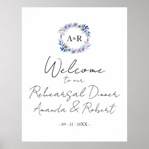 Poster Placa de Boas-Vindas para Jantar de Treinamento co