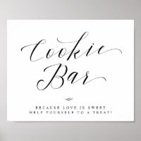 Placa de Bolo de Casamento ou Chá de Noiva Cookie