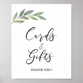 Poster Placa de Cartões & Presentes Folha de Oliveira Ver