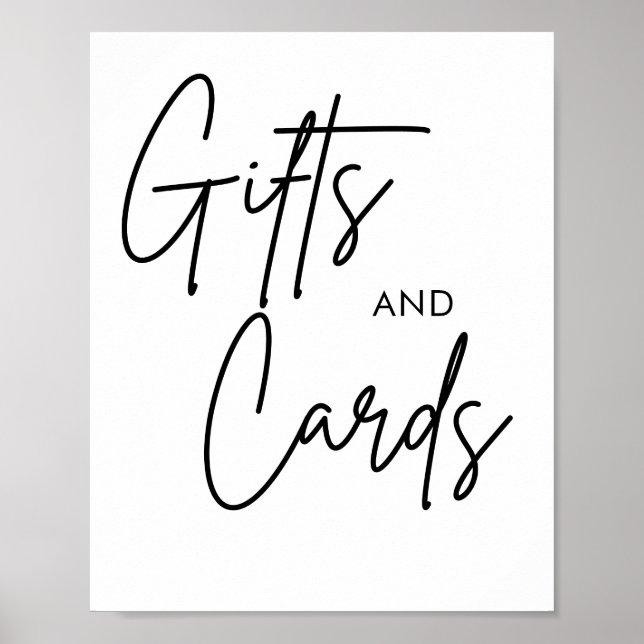 Poster Placa de Casamento de Caligrafia Imprimível e Sina (Frente)