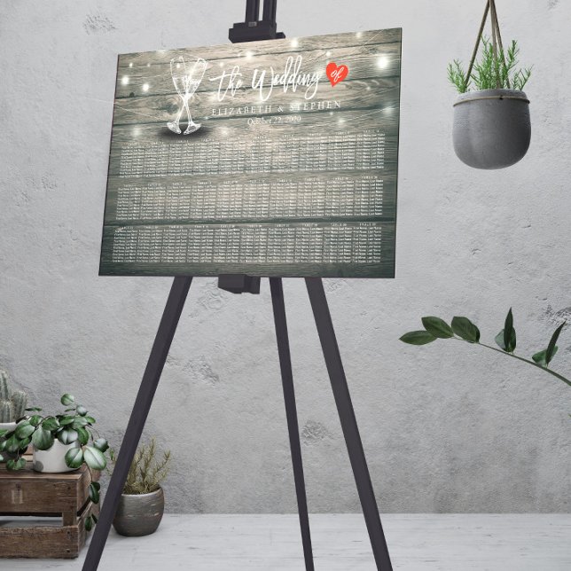 Poster Placa de Casamento Vidros de Champanhe Óculos de M (Criador carregado)