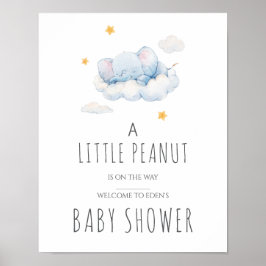 Poster Placa de Chá de Bebê Little Peanut - Menina