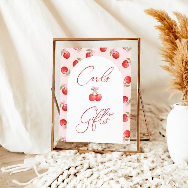 Poster Placa de Chá e presentes da menina de Cherry arco (Criador carregado)