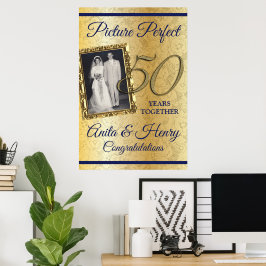 Poster Placa de espuma do 50º aniversário