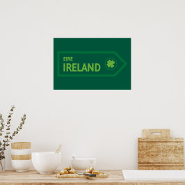 Poster Placa de Estrada da Irlanda