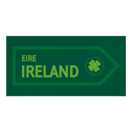 Pôster Placa de Estrada da Irlanda