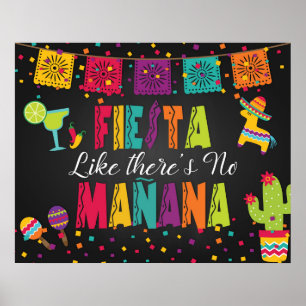 Poster Placa de Festa Como Se Não Houvesse amanhã