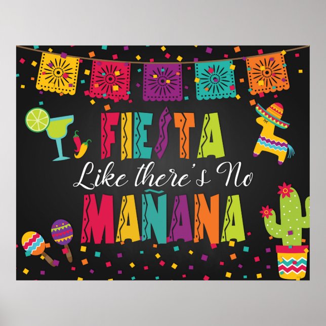 Poster Placa de Festa Como Se Não Houvesse amanhã (Frente)