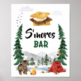 Poster Placa de Festa da Barra de S'mores