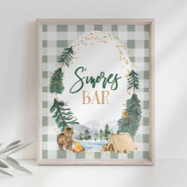 Poster Placa de Festa da Barra de S'mores