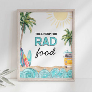 Poster Placa de Festa de Comida Radical