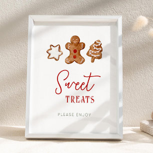 Poster Placa de Festa de Natal Sweet Treats