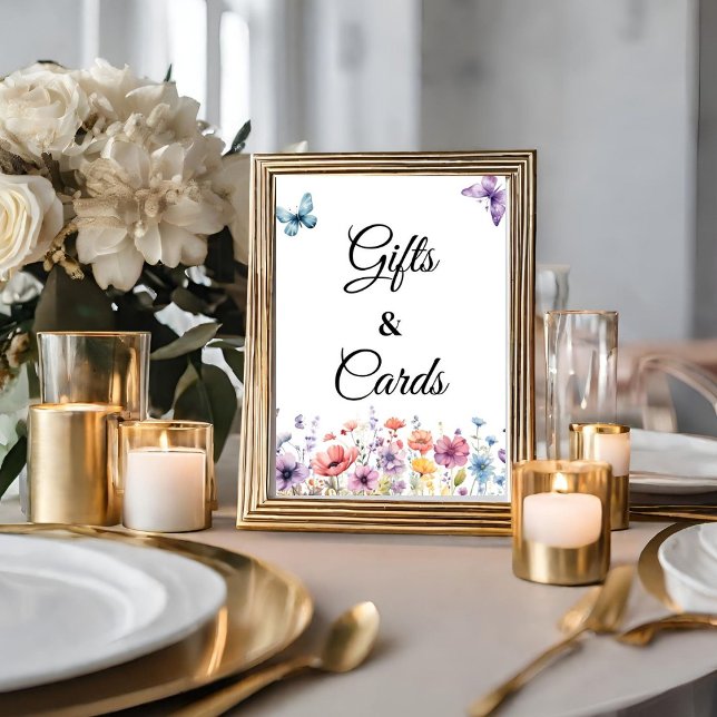 Poster Placa de festa de presente e cartão Borboletas Pas (Criador carregado)