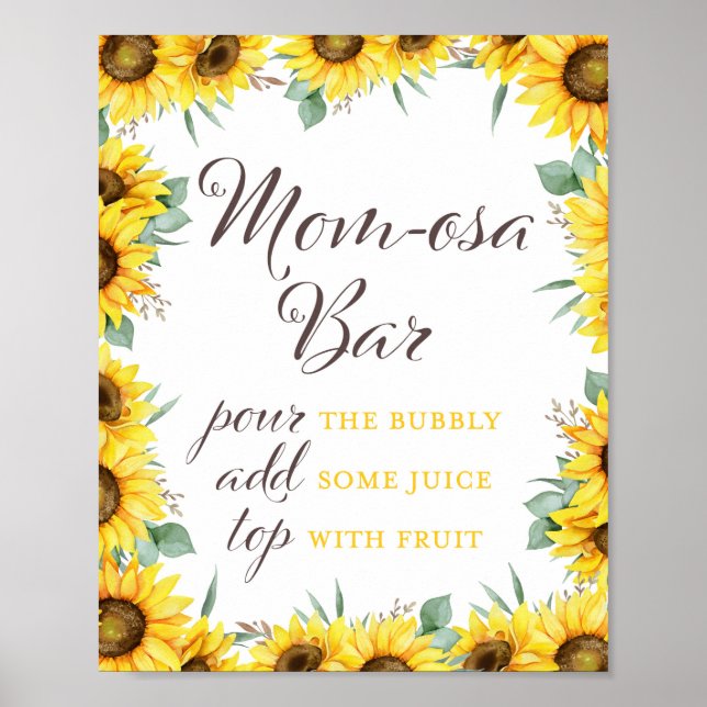 Poster Placa de Festa do Girassol (Frente)